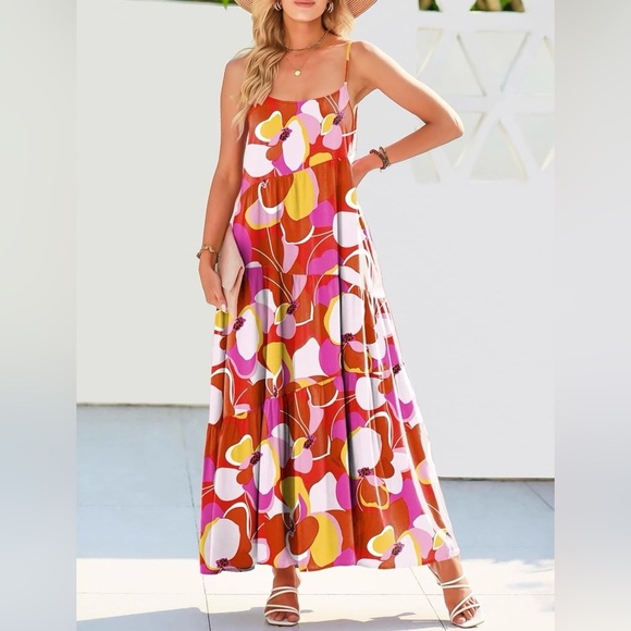 Anrabess Dresses & Skirts - NWT ANRABESS Women Summer Casual Loose Sleeveless Sundress Spaghetti Strap